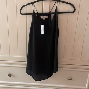 EUC the loft black spaghetti strap tank camisole, XS